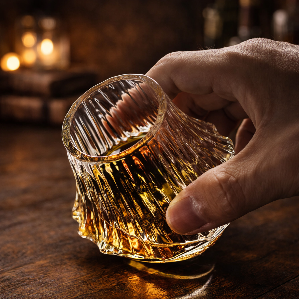 The "Earned Pour" Oak & Ember Edo Whiskey Glass