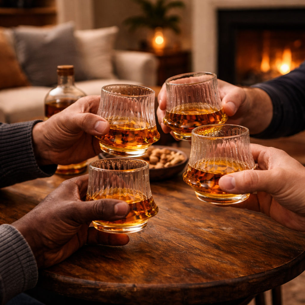 The "Earned Pour" Oak & Ember Edo Whiskey Glass