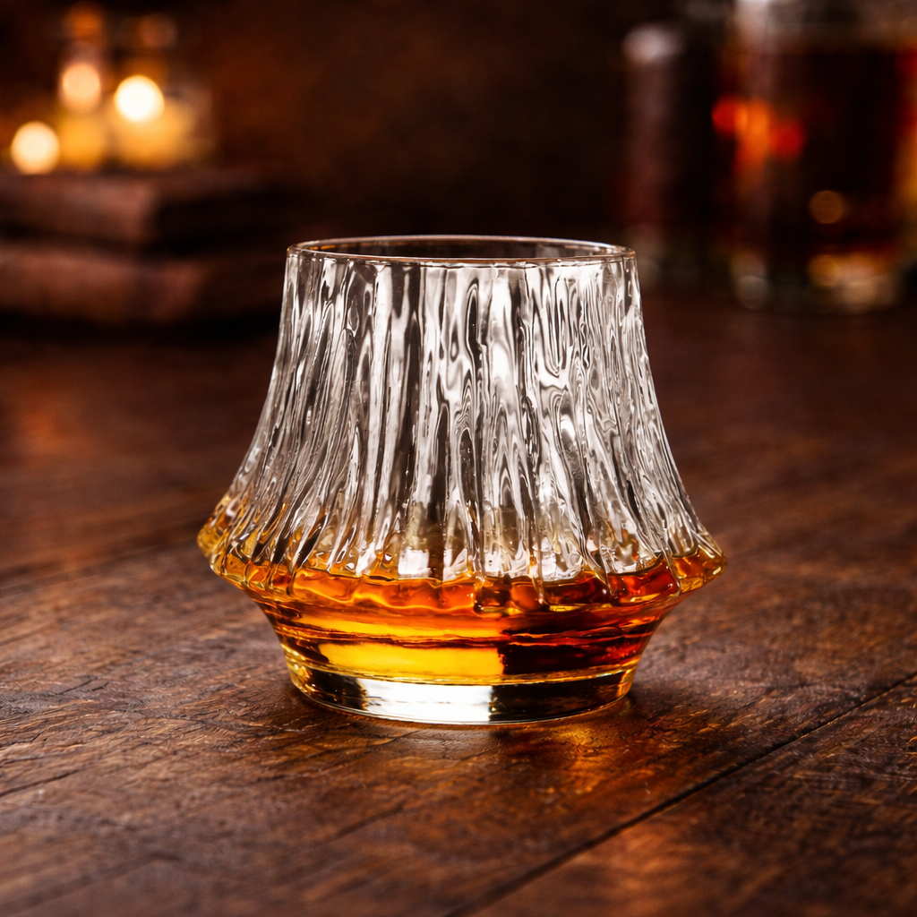 The "Earned Pour" Oak & Ember Edo Whiskey Glass