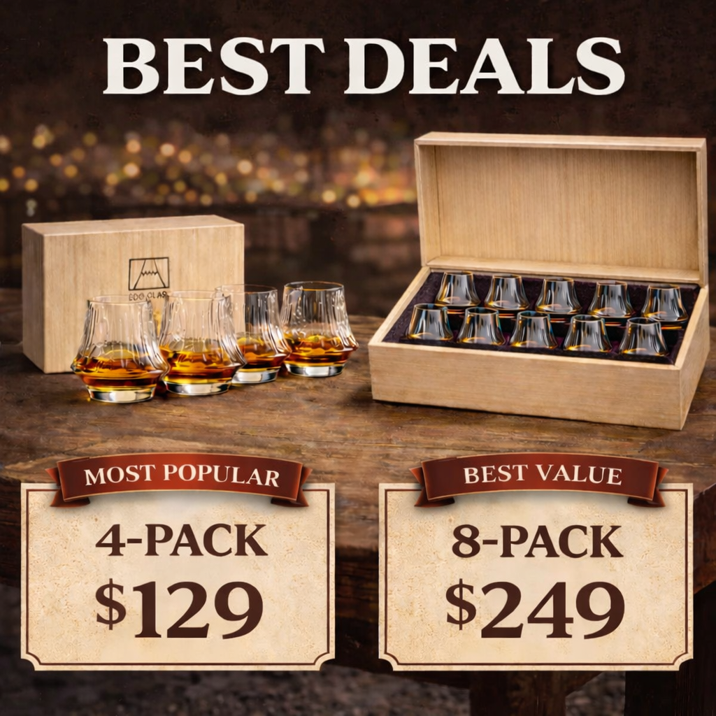 The "Earned Pour" Oak & Ember Edo Whiskey Glass